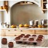 BakeJoy 12 Cavity Carbon Steel Nonstick Canele Molds  13.7x10.4inch  for Canneles  Bread  Muffin  Cake