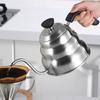 Чайник с гибким горлышком, чайник для заваривания кофе, чайник из нержавеющей стали для домашнего офиса, кофейни