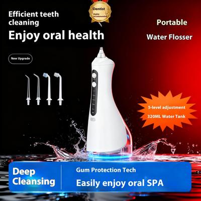 Новый ультразвуковой ирригатор для полости рта - Портативный и умный электрический ирригатор с высокочастотной пульсацией для удаления зубного камня и чистки зубов