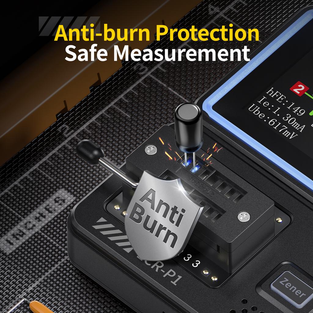New Professional Transistor Tester Diode Triode Capacitance Resistance Meter LCR ESR Meter NPN PNP MOSFET IR Multifunction Electronic Component Tester