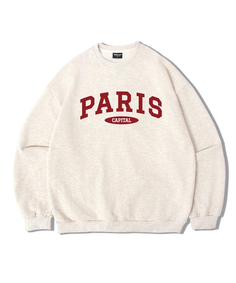 UNDEROFF Oversized Sweatshirt Capital Paris Grey