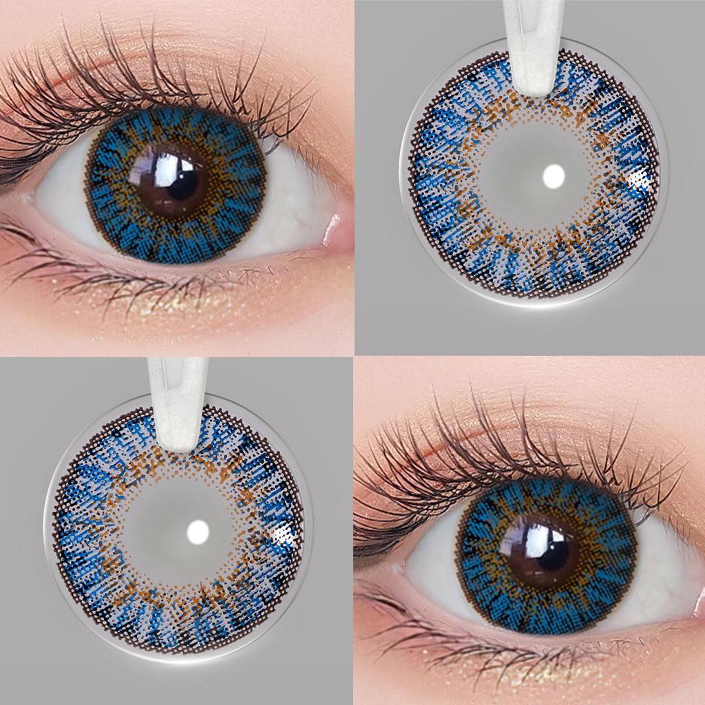 MAGISTER Мягкие гидрогелевые цветные контактные линзы без диоптрий, 1 пара+ контейнер для хранения