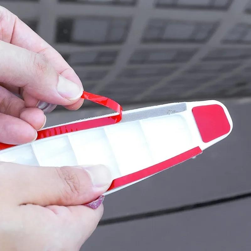 Car Bumper Anti-collision Strips Automotive Body Scratch Decorative Protective Sticker PVC Carbon Fiber Self Adhesive Strips