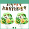 Whimsical Safari Theme Party Decorations With 23/25 Pcs Jungle Animal Balloons For Creating A Happy Celebration