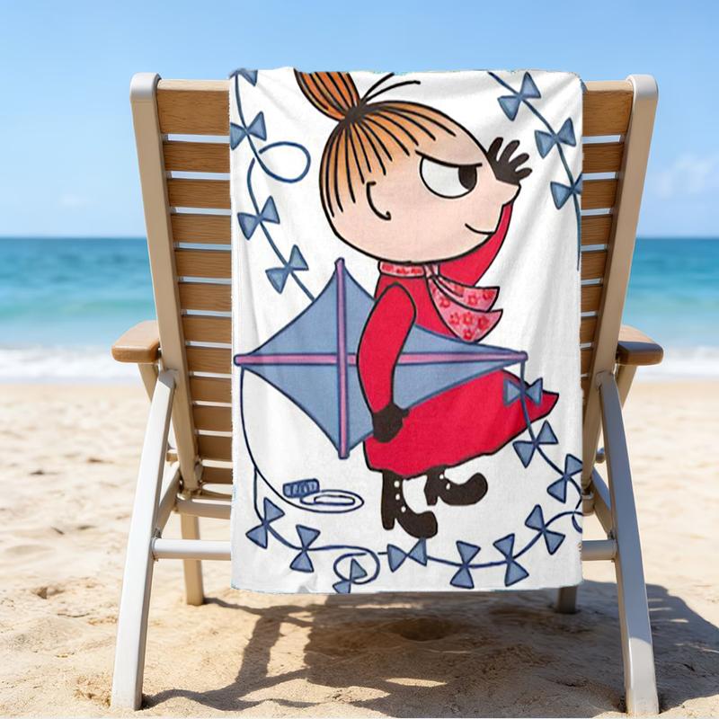 Ultra-Soft Beach Towel with Little My Theme,Ideal for Pool - Camping, Diving - Perfect Travel Essential, Vibrant Beach Towel.