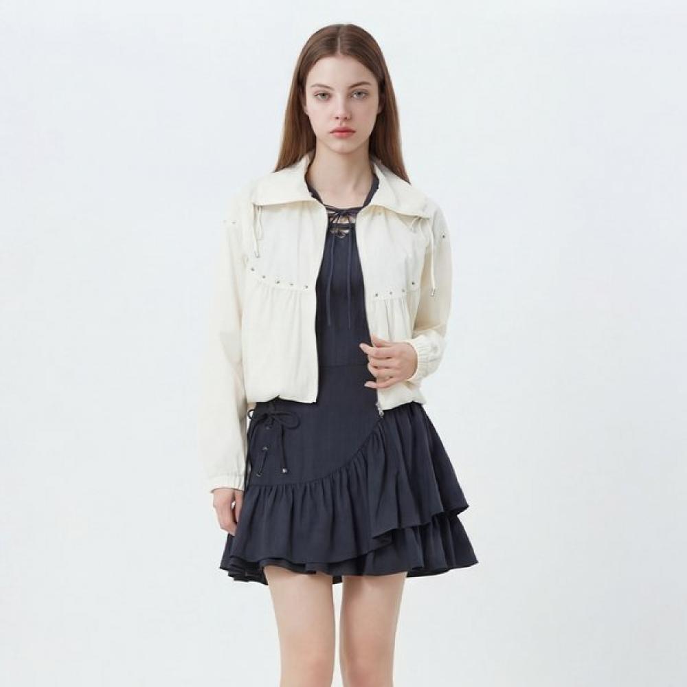 Egoist Nylon Wave Shirring Jumper  Es2tz400 