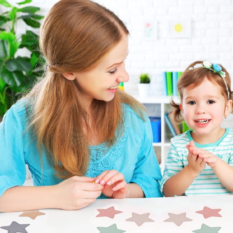 108Counts Star Cutouts Assorted Color Star Die Cut for Bulletin Board Classroom Wall Decoration School Art Craft Project