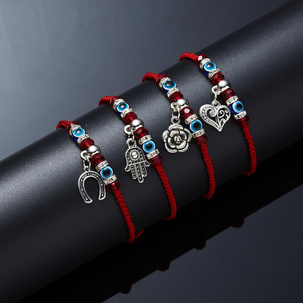 14 Style Turkish Lucky Evil Eye Bracelet Women Handmade Lucky Jewelry Blue Eyes Female Charm Fashion Bracelet Friendship Jewelry