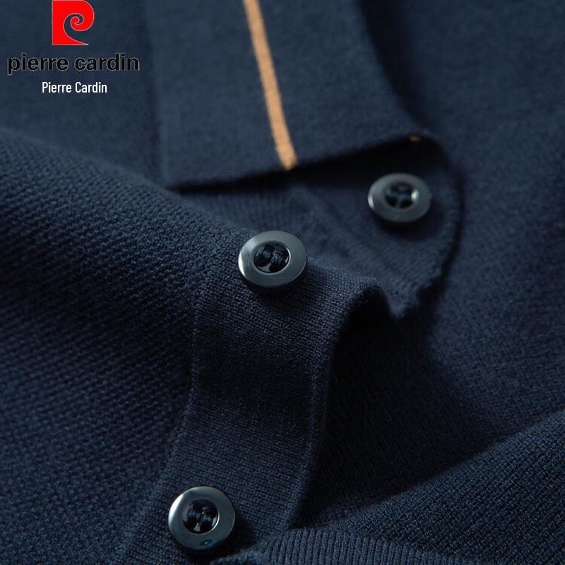 Pierre Cardin Men's Merino Wool Blend Polo Sweater