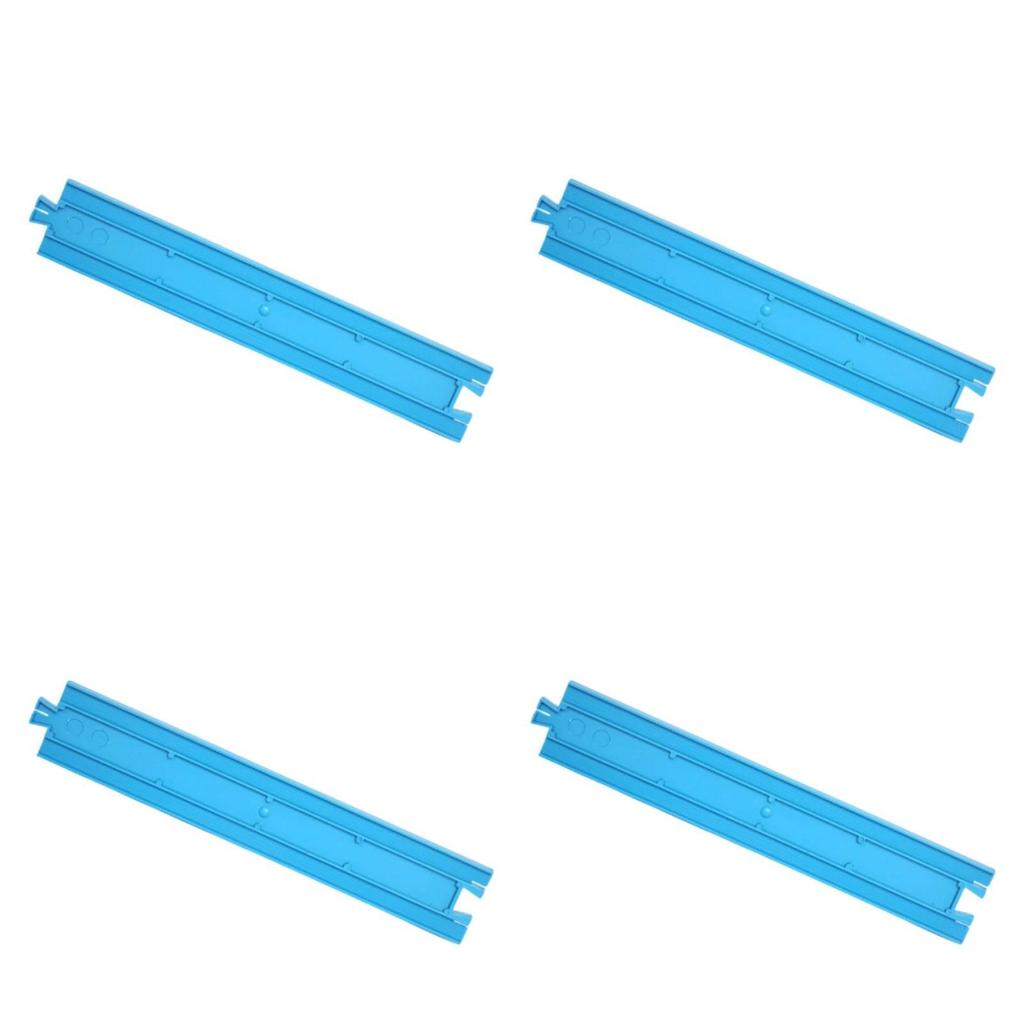 4 Pieces Straight Railway Track Section Long-Lasting Toy Portable for Children