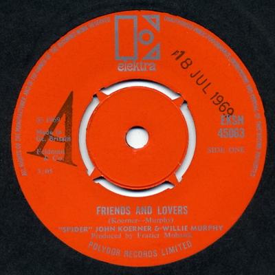 7-дюймовая пластинка JOHN KOERNER & WILLIE MURPHY - Друзья и любовники EKSN45063 Elektra 1969 UK Рок Б/У