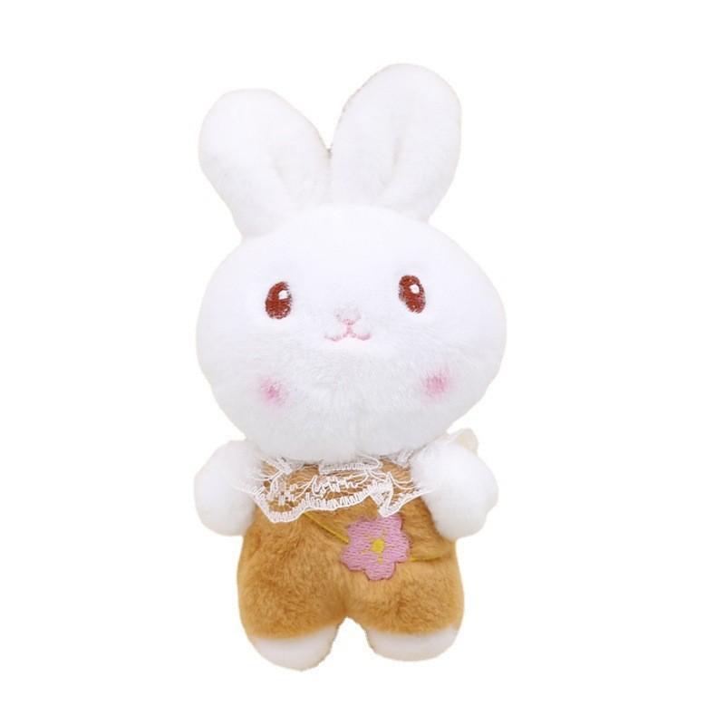 Adorable Plush Bunny Keychain Stuffed Toy 4 Inch Wedding Toss Doll Wholesale
