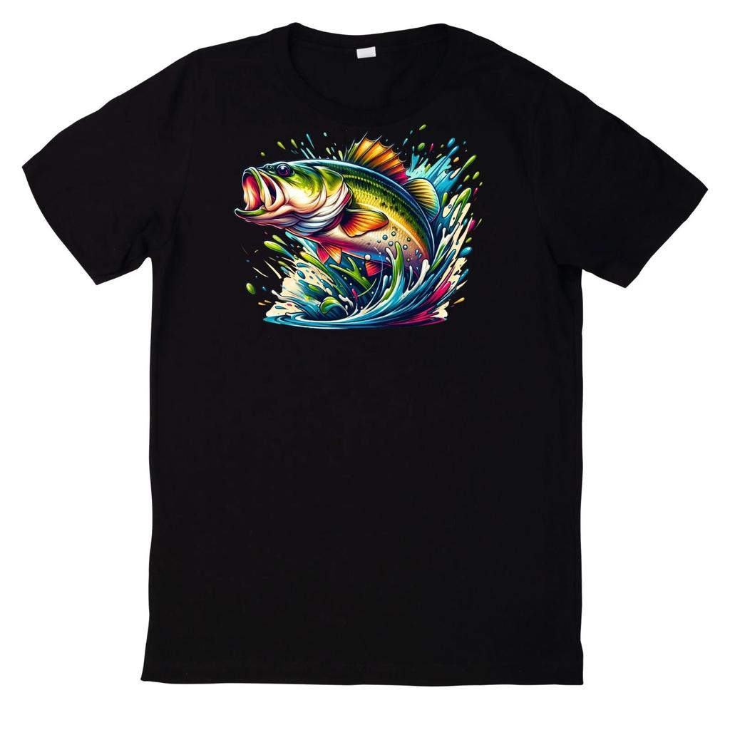 T-Shirt Lustiges Angler Fisch Motiv
