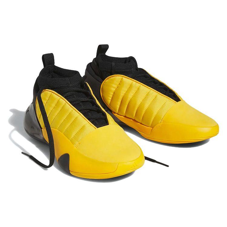 Adidas Харден Вол. 7 Crew желтые кроссовки унисекс Core-Black HQ3426