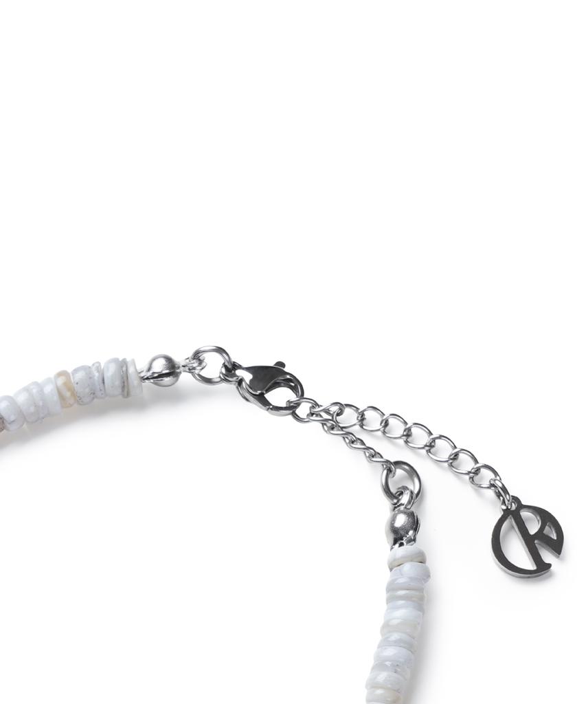 Минималистичный браслет Decoroso Unisex с жемчужными бусинами [Светло-серый]