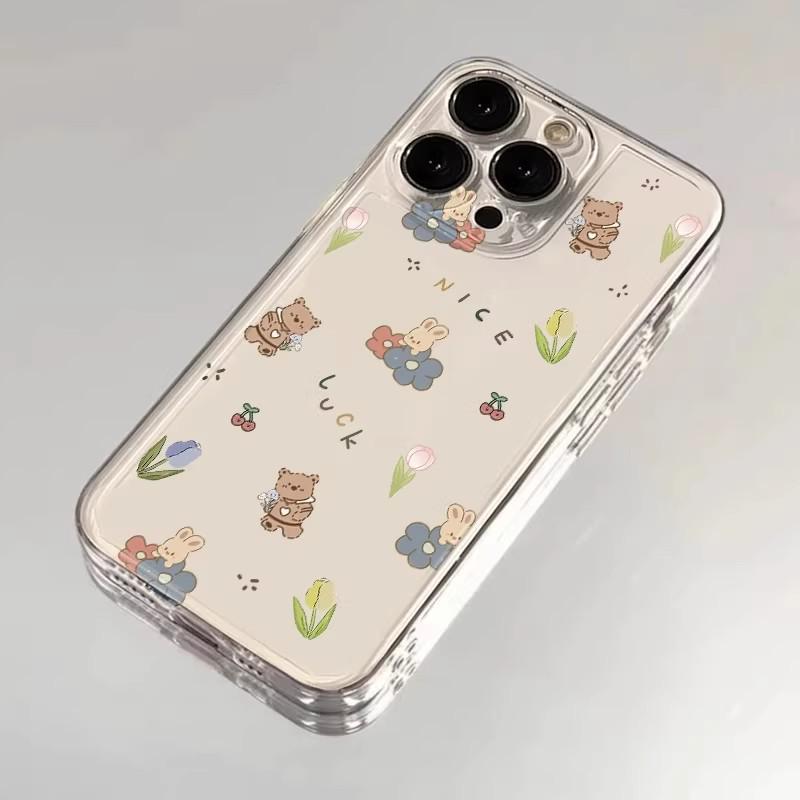 Чехол для iPhone 17 Pro Max Huahua Little Bear: Совместим с Apple 15/13/14/12/11 Space Shell 7P Мягкий