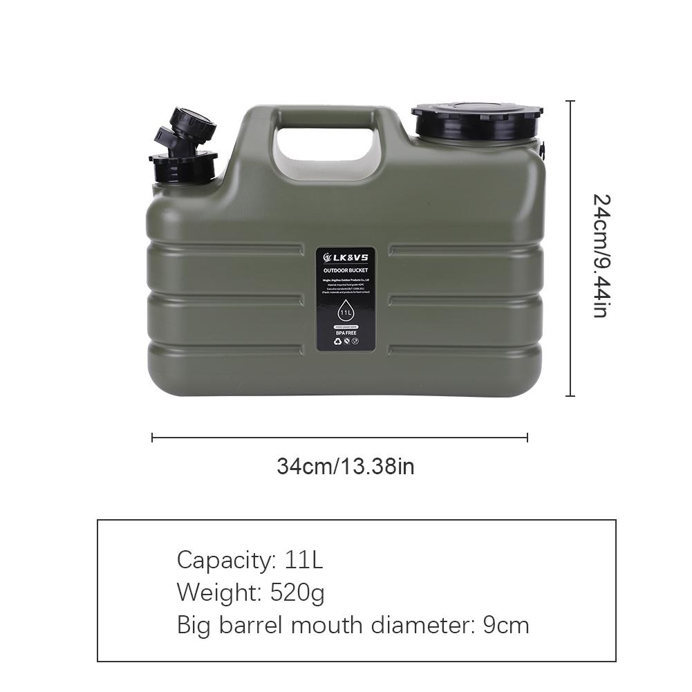 3-12L Camping Water Bucket Large Capacity Water Bag Container with Faucet Portable Car Water Tank for Picnic Hiking Travel