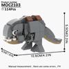 Набор серии фильмов MOOXI MOC Кирпичики Робот Совместимый с фигурками Модель Наборы для сборки своими руками Взрослые Строительные блоки Игрушки для детей Подарки