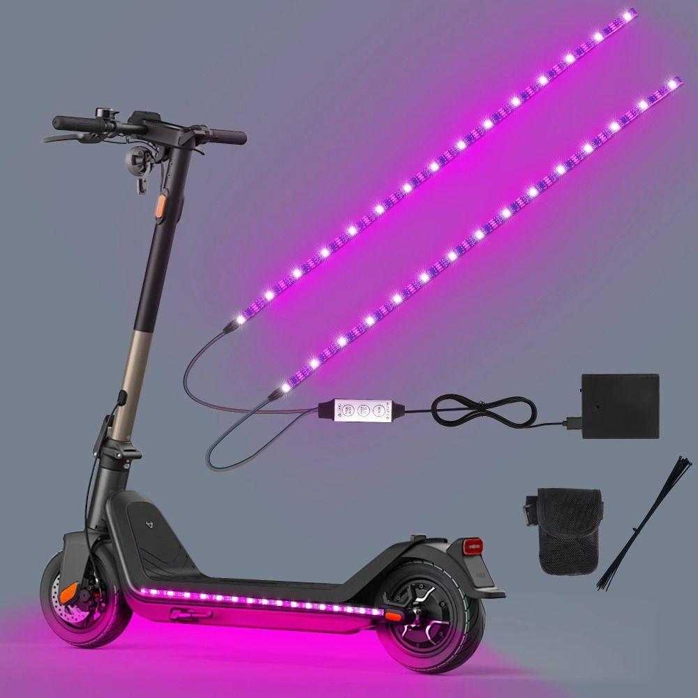 Аккумуляторный скутер Светодиодные огни Многоцветная RGB-лента Подсветка днища Ночная езда