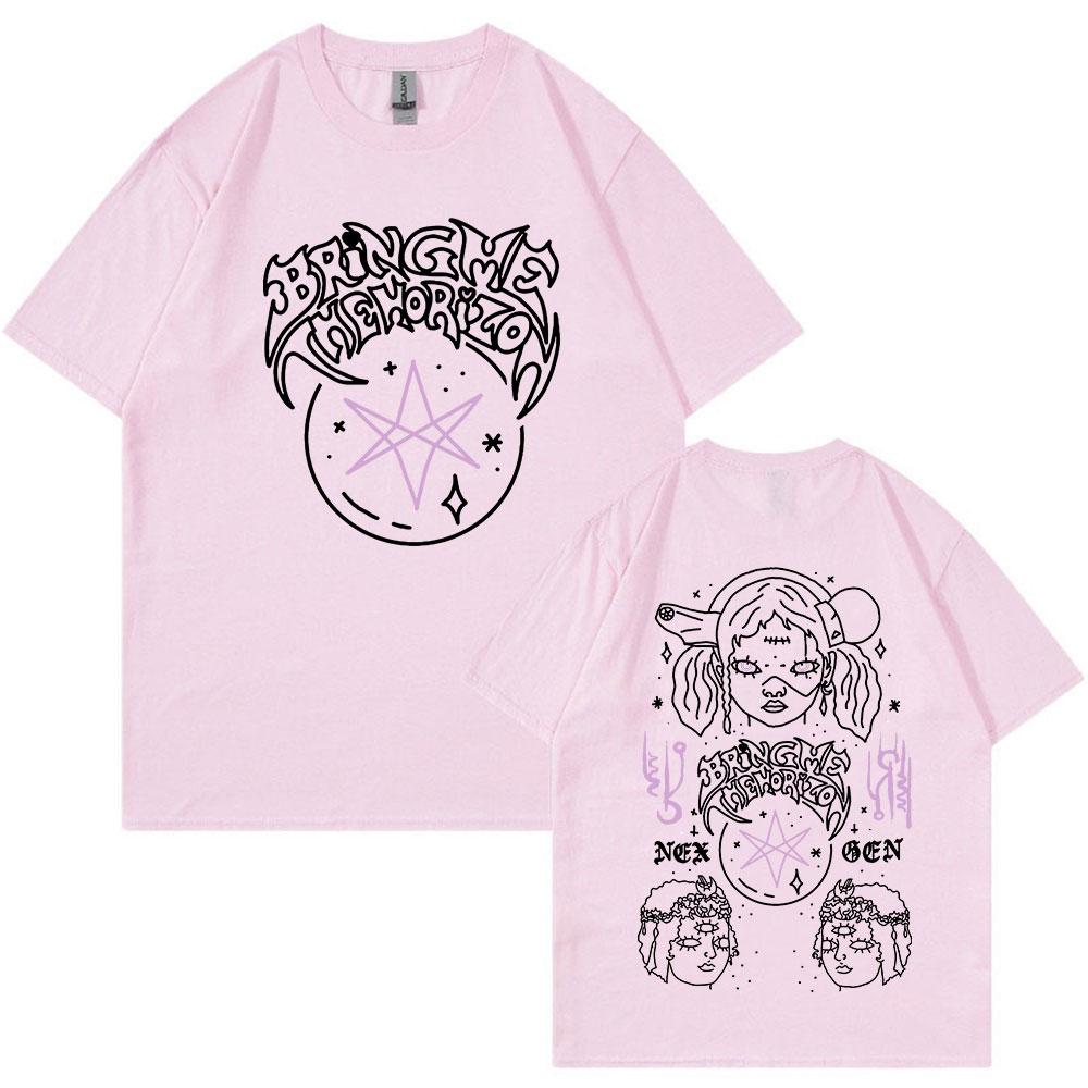 BMTH BringMe TheHorizon Album Post HuUnisex Nex Gen Tshirt Heavy Metal Rock Band Tshirt Unisex Fashion Hip Hop Short Sleeve Tshirts