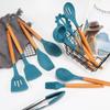 Silicone Kitchenware Non-stick Cookware Cooking Tool Spatula Ladle Egg Beaters Shovel Spoon Soup Kitchen Cookware Utensils Set