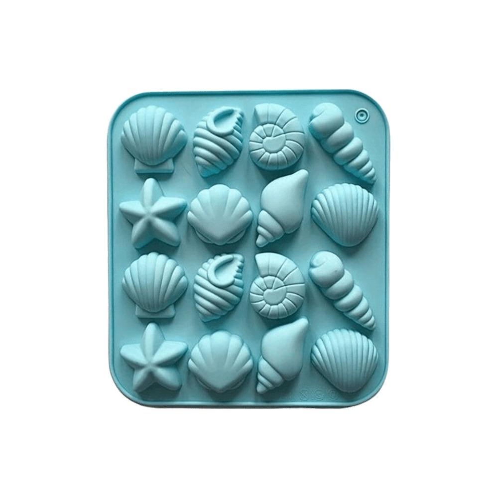 Starfish Shape 3D Shell Mold Conch Ice Cube Tray Baking Supplies Marine Animal Mold Candy Making