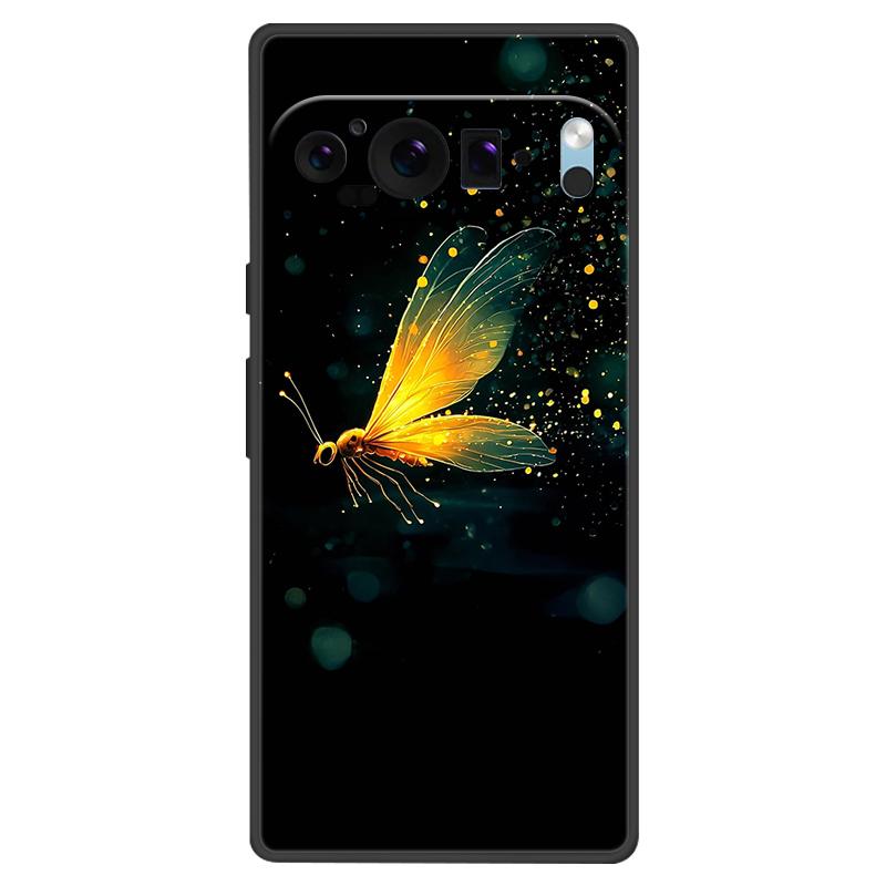 For Google Pixel 9 Pro XL Case Cool Painted Silicone TPU Soft Cover For Googe Pixel 9 9 Pro 8A Cases Black Protective Shells
