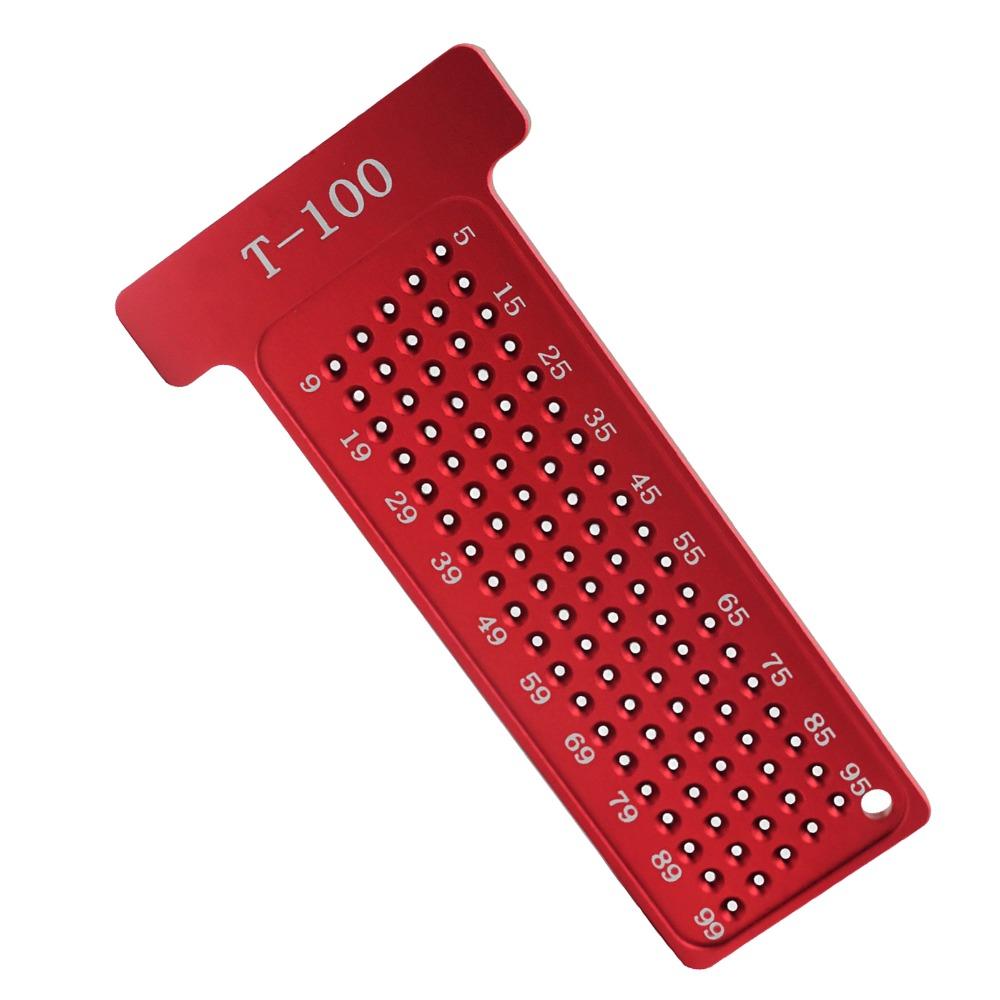100mm Metric Scale T-Type Ruler Easy Writing Woodworking Square Carpenter Use