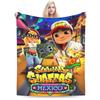 Пледы для видеоигры Subway Surfers Флисовые Расслабляющие Ультрамягкие Пледы для Дивана Плюшевое Тонкое Одеяло