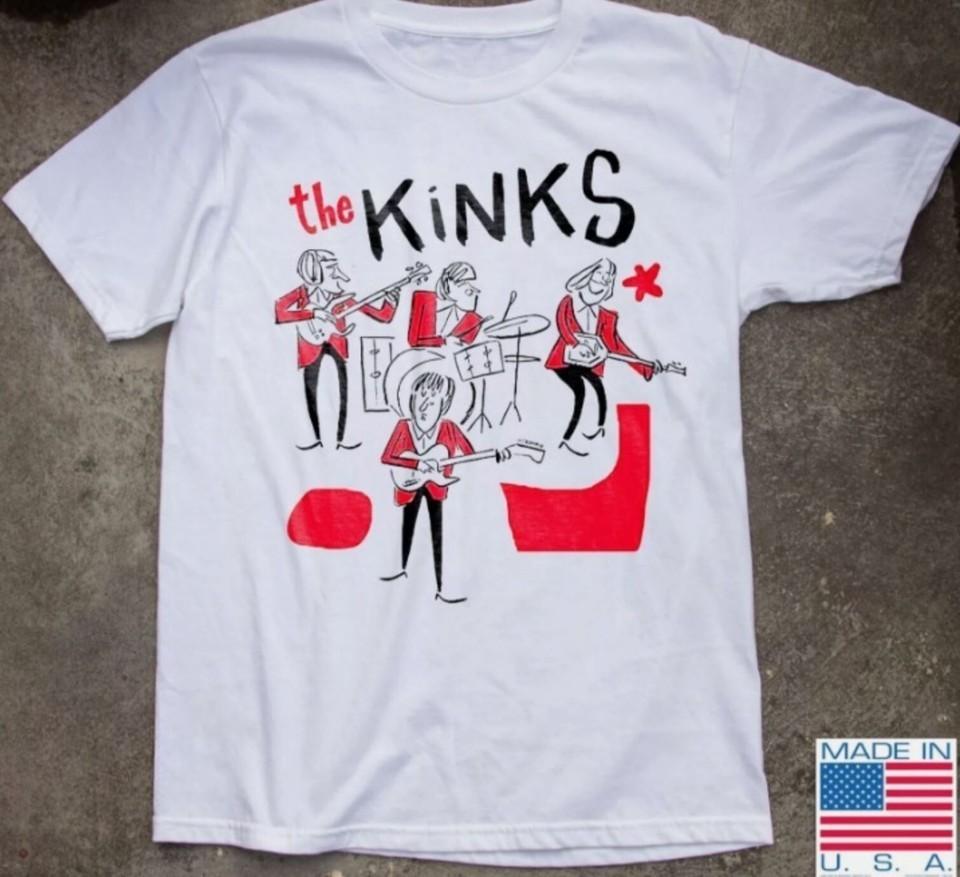 The Kinks Английская Рок-группа Белая Футболка S-5XL Q8374