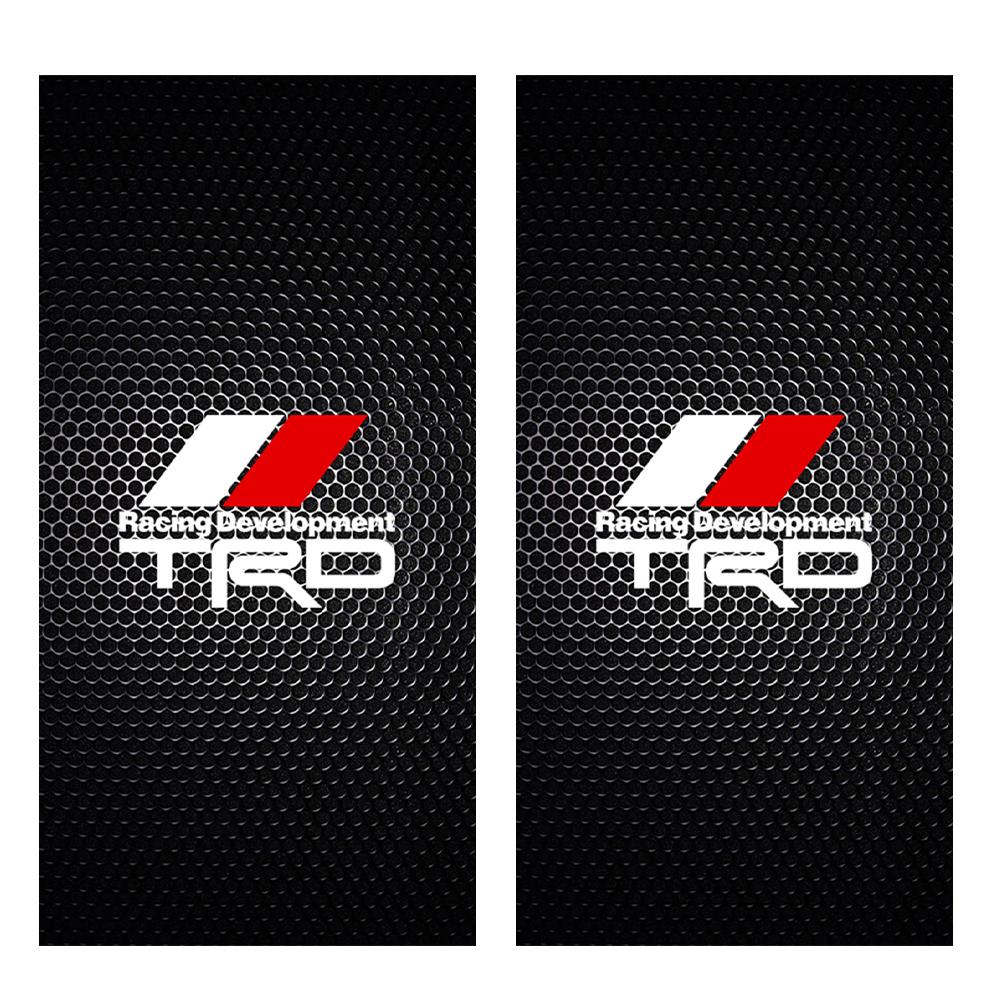 2Pcs Car B-pillar Stickers Auto Center Column Decoration Decal For Toyota Rav4 Corolla Camry Mirai Aqua Cross Auris TRD GR Sport HZ0