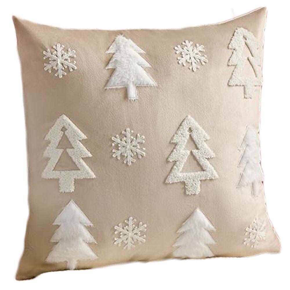 INS Style Throw Pillowcover Christmas Tree Cushion Cover Velvet Christmas Pillowcase Sofa/Bed