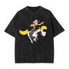 Classic French Anime Lucky Luke Red Kit Graphic Print Tshirt Men Women Summer New Tee Oneck Washed Loose Casual Oversized Top