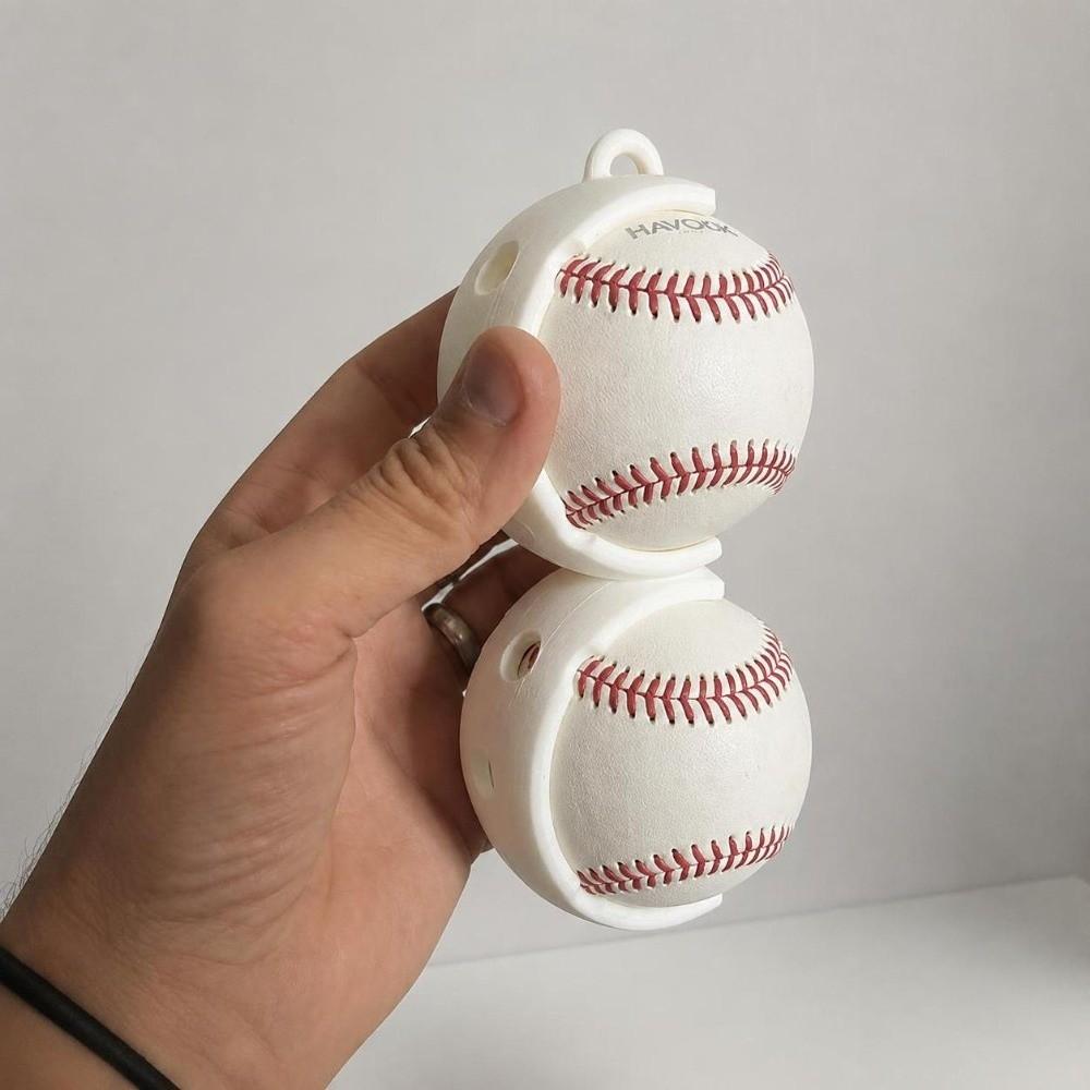 Clip-On Pickleball Holder Keychain Lightweight Pickle Ball Carrier  For Backpack Sports Bag