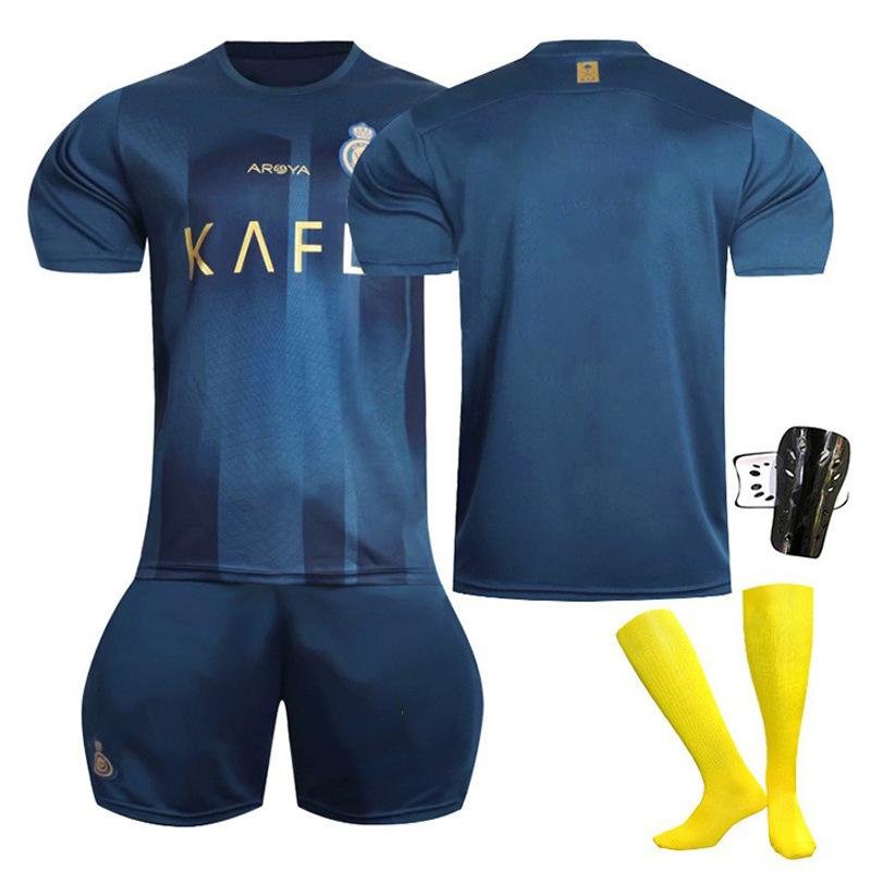 2324 Saudi League Riyadh Victory Away Blue No. 7 C Ronaldo jersey No. 10 Mane football jersey cross-border delivery