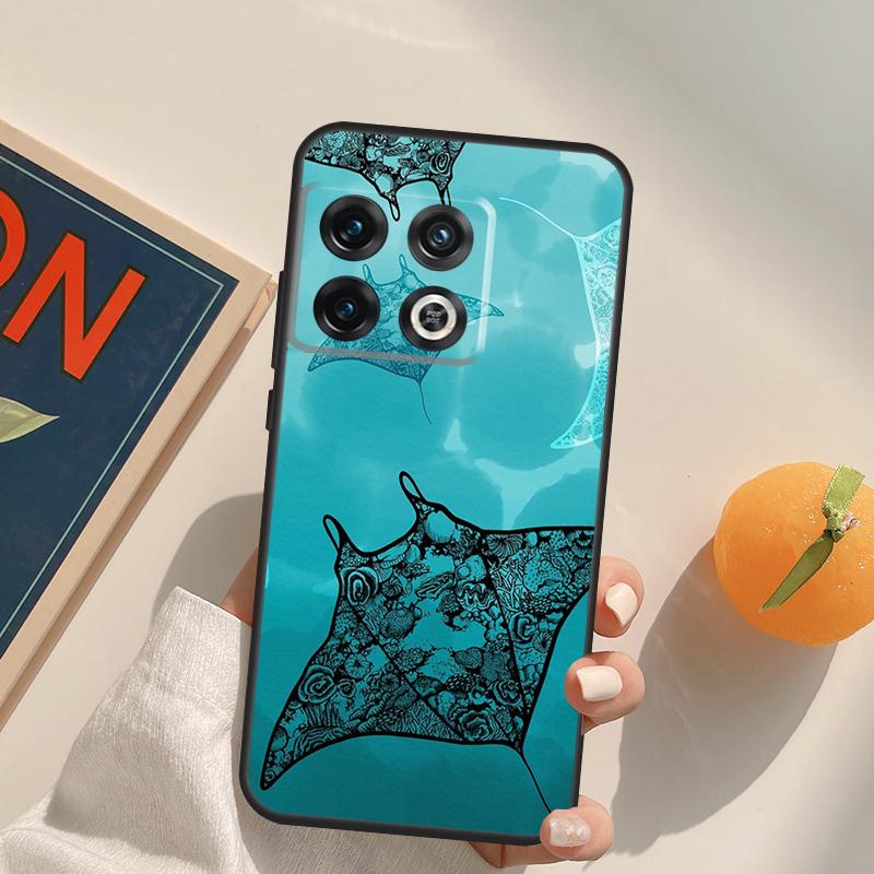 Чехол Animal Manta Ray для OnePlus 13R 12R 10R 13T 10T 11 12 13 15 OnePlus Nord 5 CE 2 3 4 Lite N20 N30