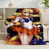 1PC Christmas anime Princess Flannel Blanket Gift, Suitable for Both Men And Women, Soft Ideal for Beds And Sofa, Birthday Or Christmas Gift