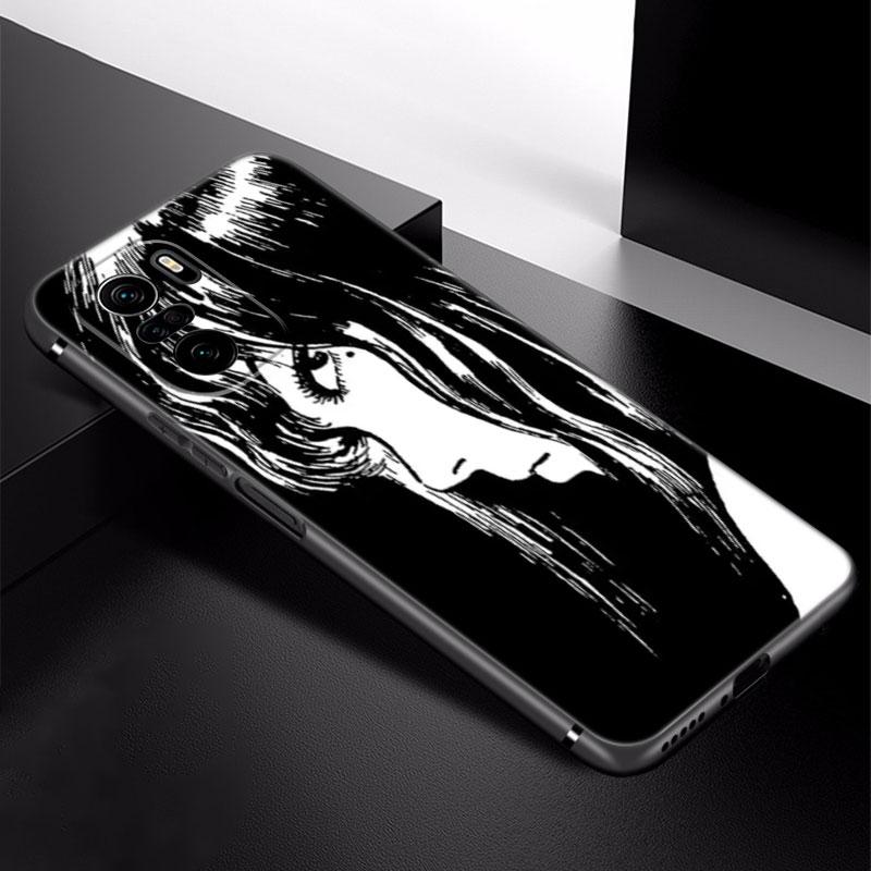 Чехол для телефона Junji Ito Terror Horror Anime для Xiaomi Redmi Note 5 6 9T K20 K40 K50 Pro 7A 8A 9A 9C 9i 10A 10C A1 S2, черный чехол