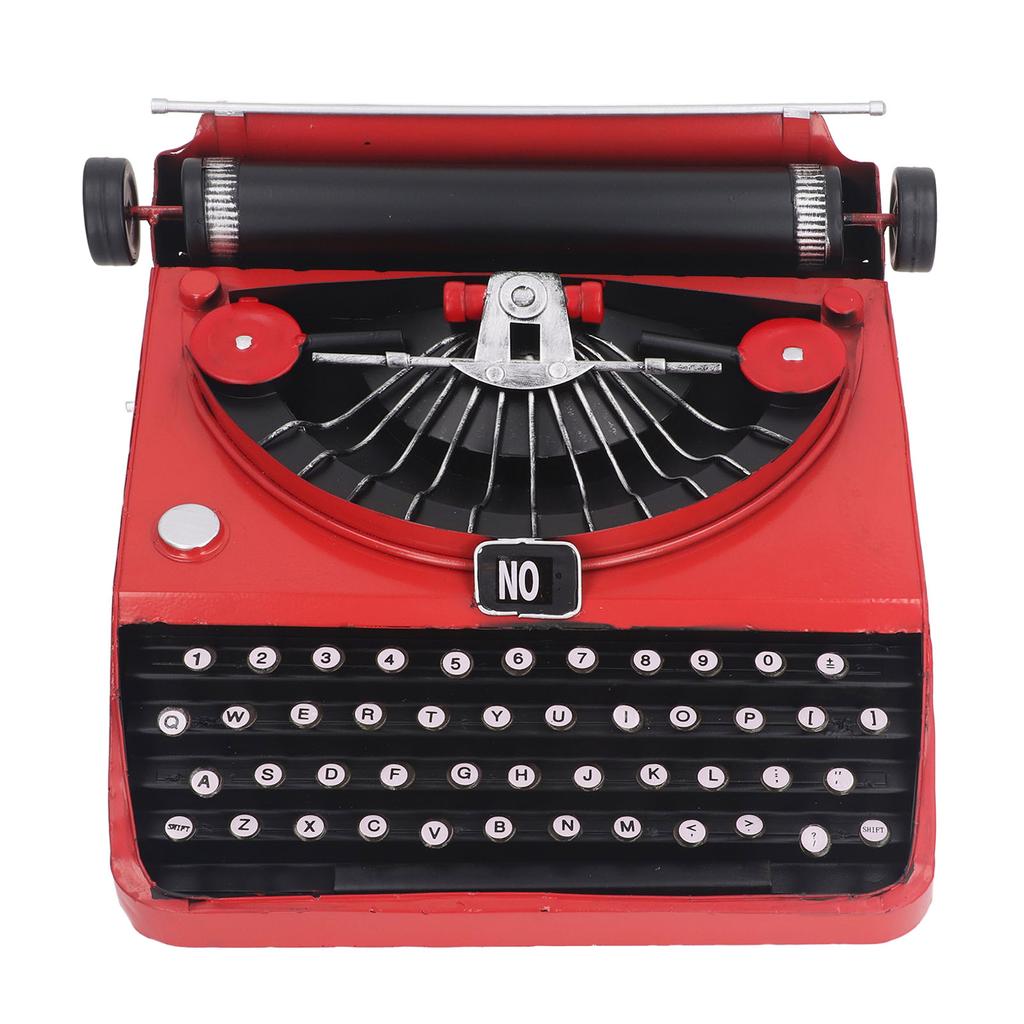 Retro Vintage Typewriter Model Iron Antique Typewriter Table Decor Display Model Typewriter