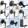Wall Hook Brushed Black Brass Antique Creative Robe Hook for Bathroom Kitchen Lavatory Home Decor Coat Clothes Towel Key Holder