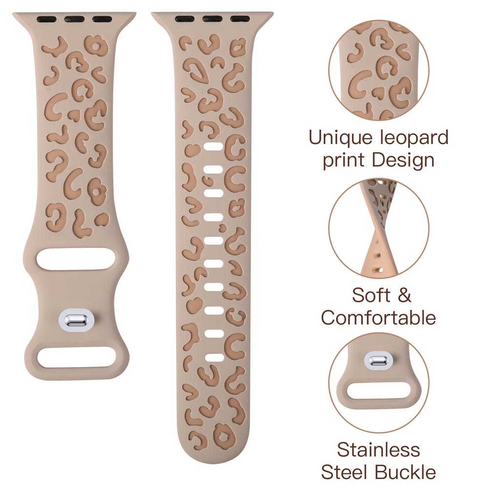 Двухцветный гравированный ремешок Wearlizer для Apple Watch Band Correa 49 мм 45 мм 41 мм, силиконовый ремешок для IWatch Series Ultra 9 8 7 6 5 4 SE