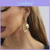 Elegant 2023 Geometric Metal Earrings Minimalist Gold Alloy Statement Pieces