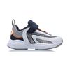 Li Ning удобные модные повседневные нескользящие износостойкие дышащие легкие низкие кроссовки для бега детские кроссовки белые синие YKNR044-5