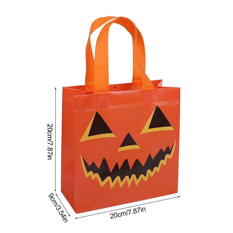 8-32Pcs Halloween Party Gift Bags Pumpkin Ghost Non-Woven Candy Snacks Bag 2025 Halloween Party Home Decor Supplies Kids Favors