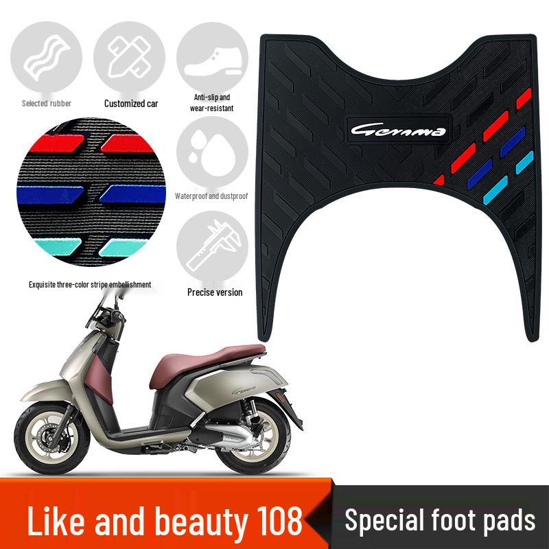 Compatible Rikav 108 & American Motorcycle Non-Slip Waterproof Foot Pads for Electric Vehicles