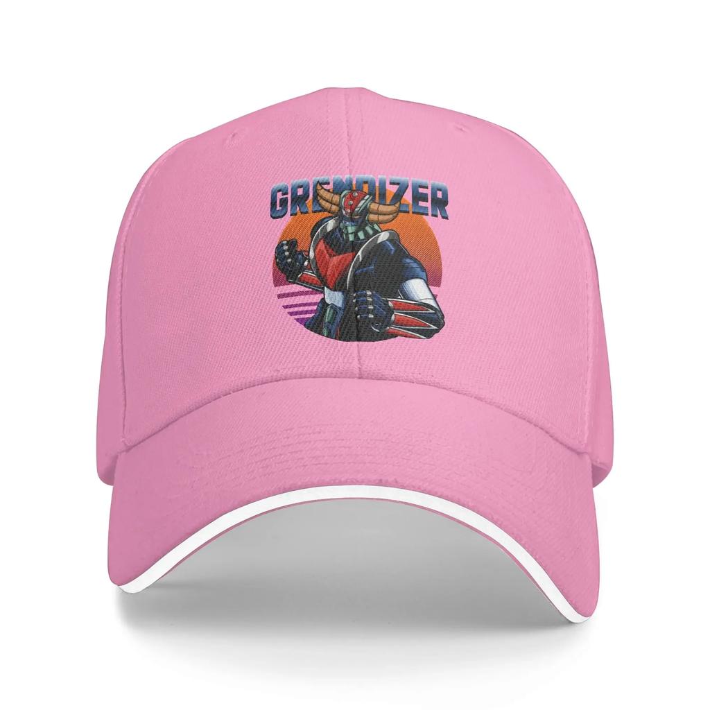 Summer UFO Robot Grendizer Baseball Cap Kpop Rock Fashion Design Sun Trucker Hat Couple Women Adjustable Baseball Caps