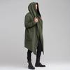 Men's Hooded Cardigan Trench Coat Streetwear Hooded Windbreaker Autumn Winter Jackets Men