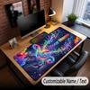 Music General Theme Custom Mouse Pad Personalized With Name Text Customized Desk Mat For Office Home Decor