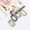 Durable Outdoor Climbing Zinc Zinc Zinc Alloy Oval Clip Hook Keychain Carabiner Ring Buckle
