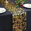 Glitter Sequin Table Runner Foil Mesh Roll Flag Tablecloth Silver Christmas Table Runner  Birthday